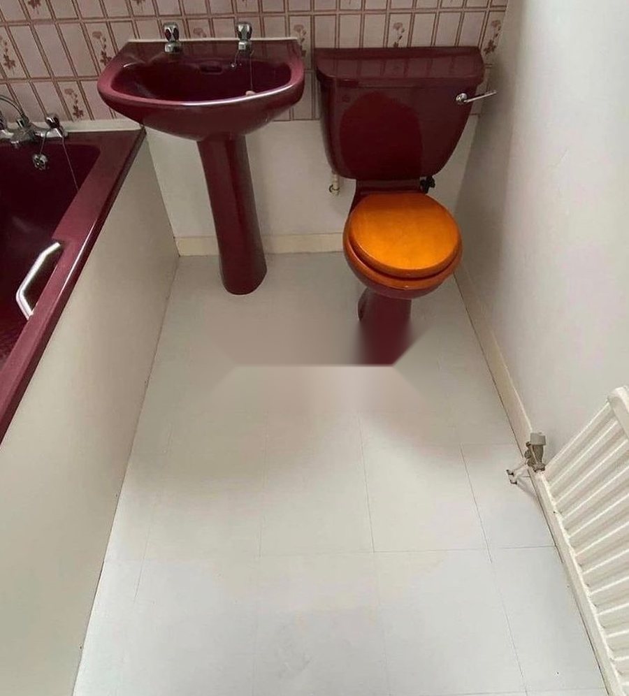 Aynı dairede lavabo, klozet ve tesisat hattının yenilenmesi — öncesi